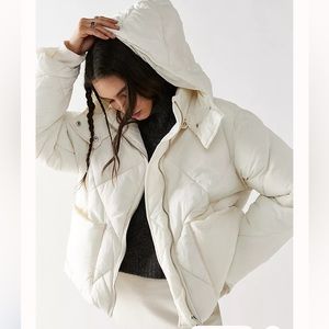 Free People Emmy Swing Puffer in Bones